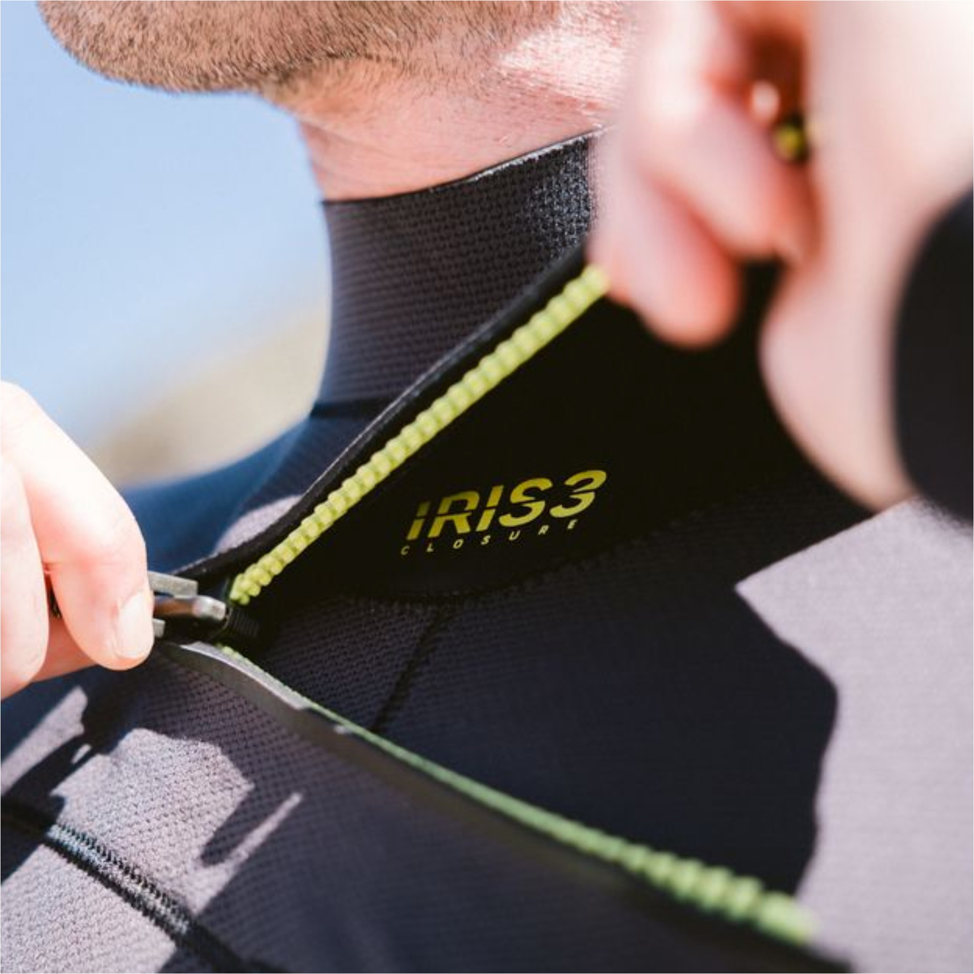 2026 C-Skins Mens Nuwave Rewired 5/4mm Chest Zip Wetsuit CRW54MC - Black / Meteor / Lime